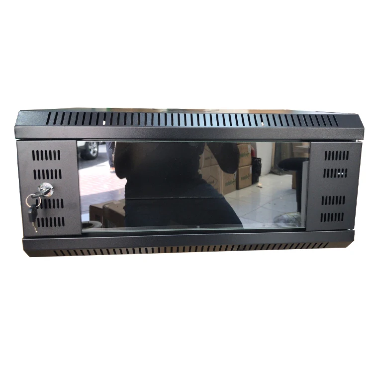 

19 Inch Cheap Welded Type 3U 530*350 Mini Rack Enclosure Wall Mount CCTV Cabinet, Black ral9004 / grey ral7035