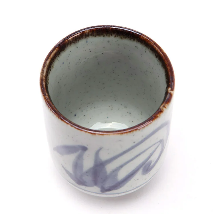 

Japanese and Korean style straight ceramic cups Chinese hand-painted creative tea cups Japanese style soup bowl wholesale, Customized color