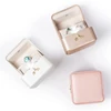 Pu leather led lighting deer element christmas gift highend ring box