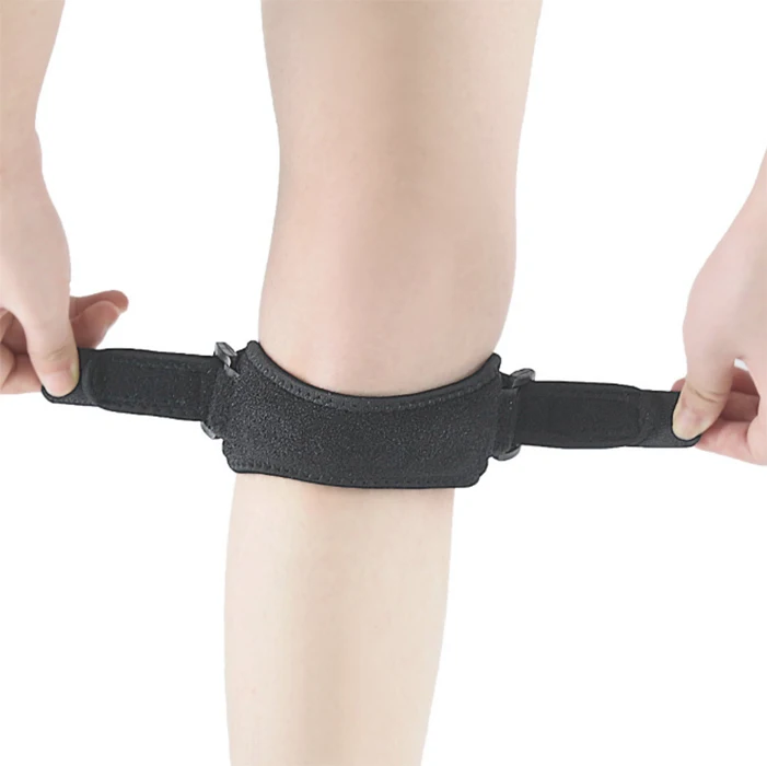 

Fully Adjustable Running basketball pads Outdoor Sport brace silicone patella knee support belt