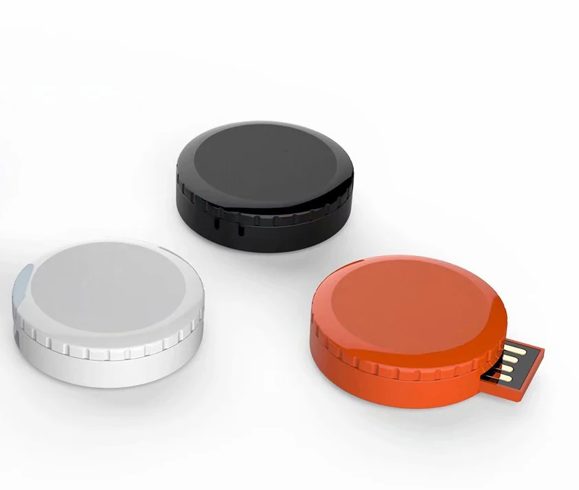 

Promotion Gift Round Shape Usb Flash Drive Usb Pen Drive With Custom Logo Box Gift