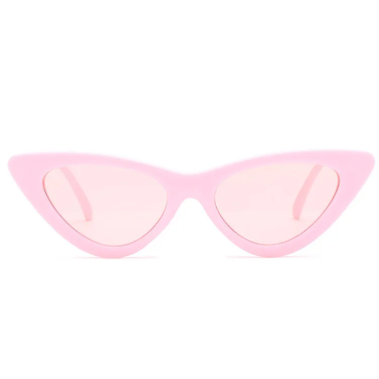 

Newest Street Beat Women Pink Shade Sun glasses Fashion Hot Sell Retro Vintage Retro Candy Color Cat Eye Sunglasses, Mix color or custom colors