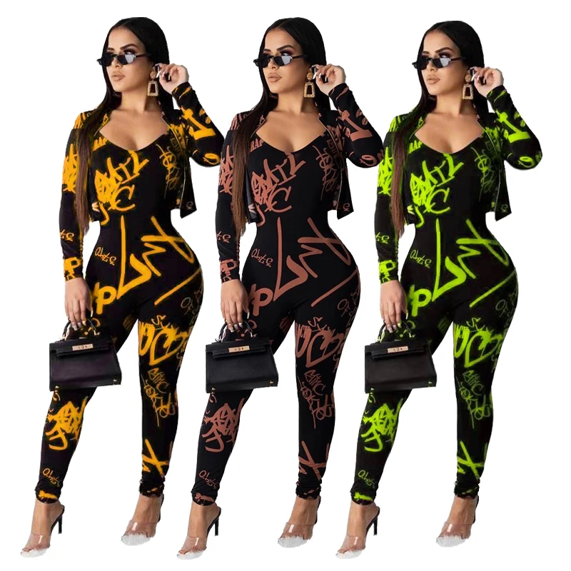 2020 New Women Fashion Sexy Tight Yoga Jumpsuits FM-BN7044