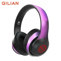 

BH10 Christmas gifts customize OEM brand logo 7 colors led light changing TWS wireless bluetooth 5.0 headphones headset earphone