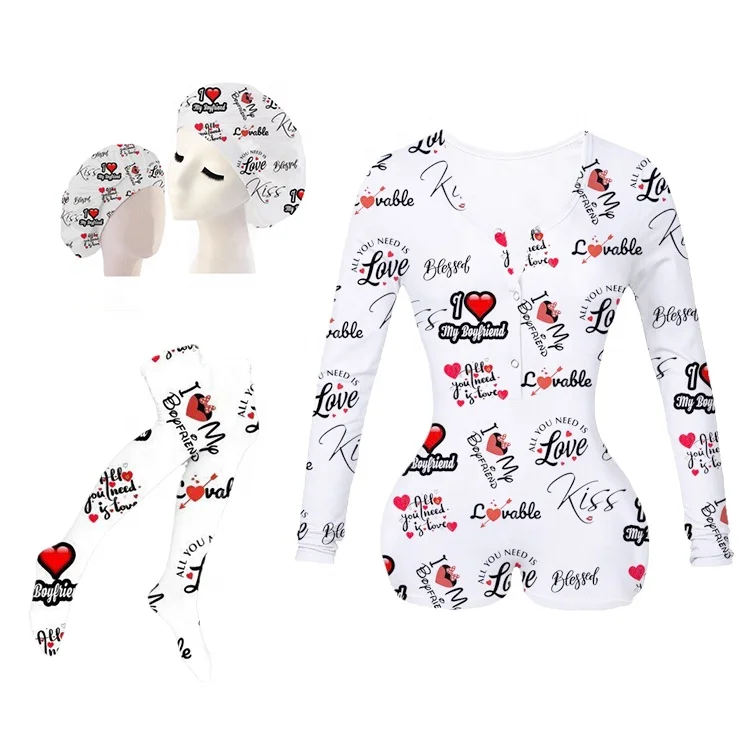 

Wholesale 2020 New White Printing Children's Cotton Parent-child Printed Long Sleeve Onesie Pajamas Comfortable Style, Customized color