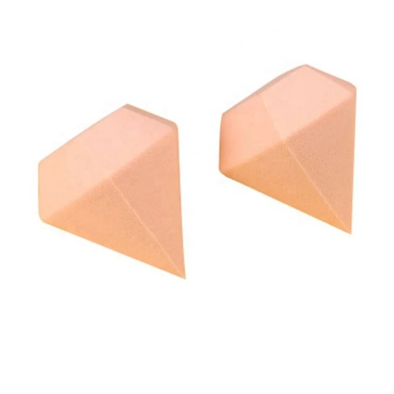 

High Quality Beauty Makeup Blender Diamond Shape Beauty Foundation Blending Sponge in Stock, Pink