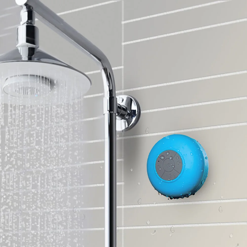 

5-color suction cup wireless blue tooth speaker phone shower waterproof speaker