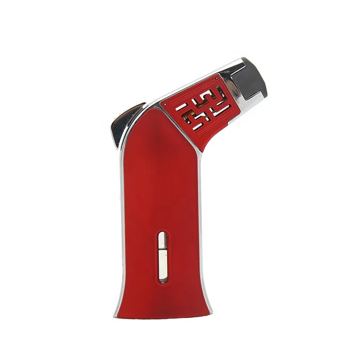 

GF868 adjustable refillable jet flame cigar custom torch lighter for cigarette smoking, Random colors