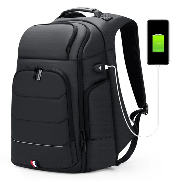 

Multifunction Men Backpack USB Charging Waterproof Backpack Male 15.6 Inch Laptop Bag Business Large Capacity Travel Bag, 1colors