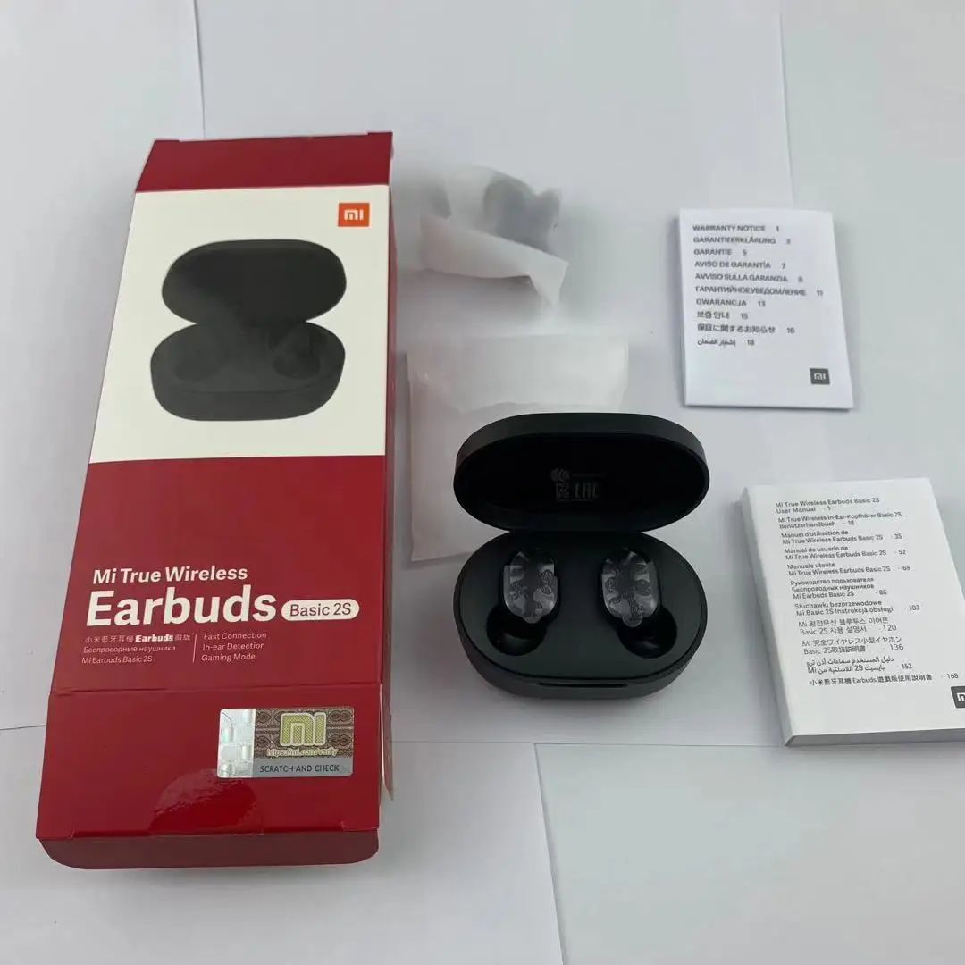 

2021 Global Version Mi Earbuds Basic 2S Redmi Airdots 2S Xiao Mi Red Mi BT 5.0 Wireless earphones for Basic2S