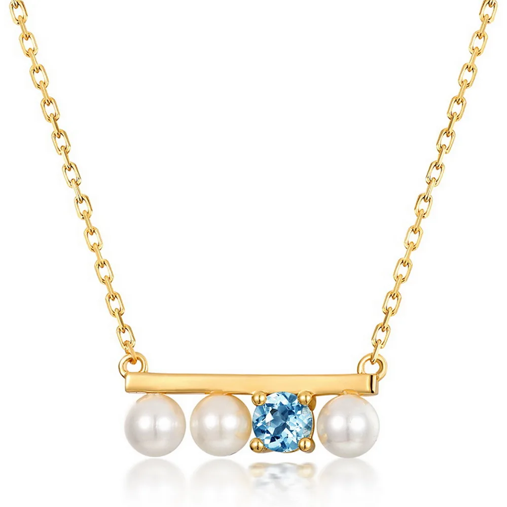 

Jewellery Manufacturer 925 Sterling Silver Jewelry Set V Shape Fresh Water Pearl Necklace
