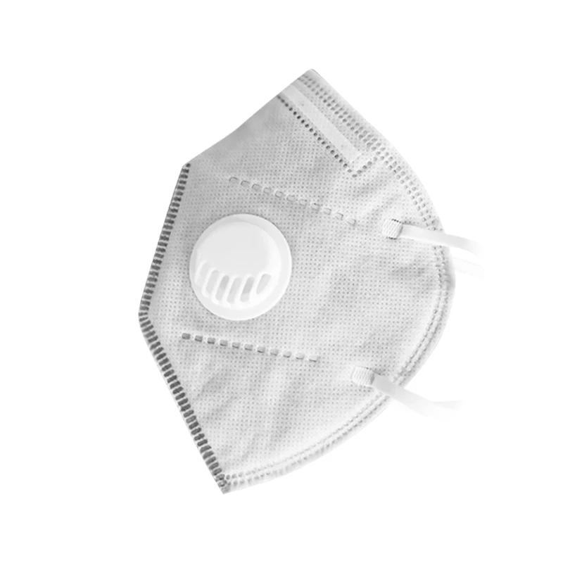 

EN14683 Disposable 3 Layers Folding Design Face Mouth Maskes Face Mask With Air Valve Exhalation Breathing Valves Gray, Blue