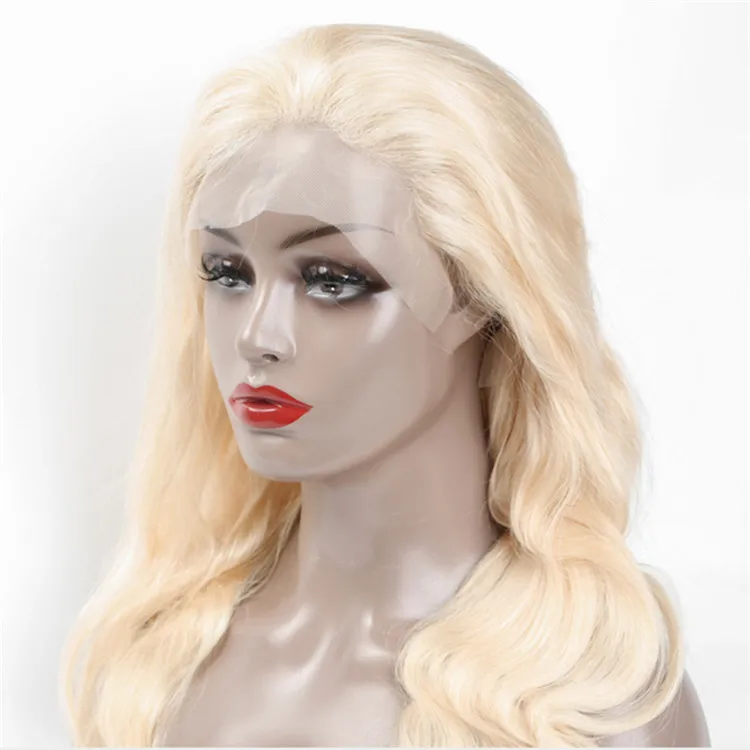 

Best Quality Hair Wigs 150 Density Body Wave 613 Blonde Lace Wig Brazilian Human Hair Lace Front Wigs, N/a