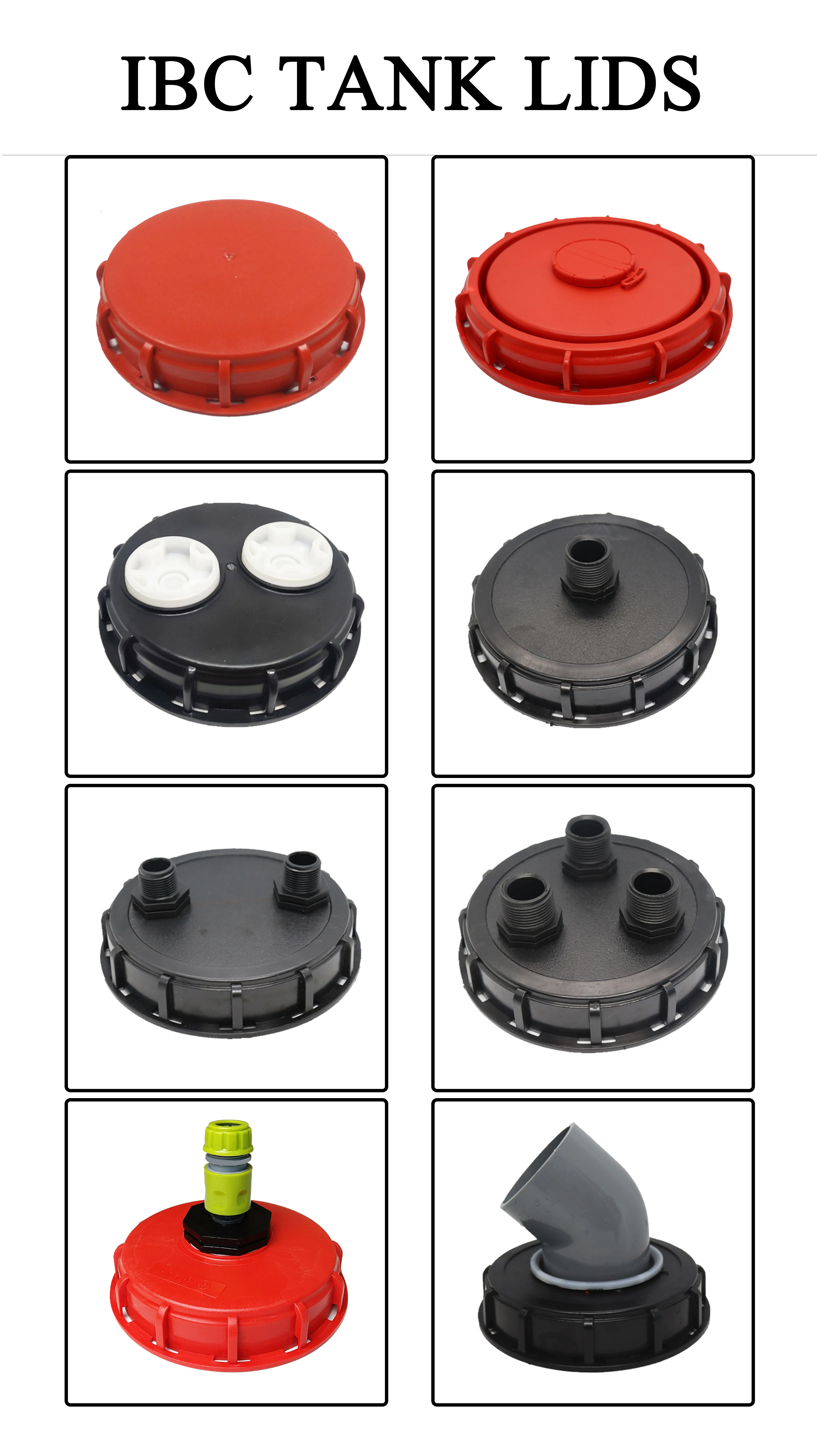 160 Mm And 245 Mm Vented Ibc Tank Top Lids Covers With Plastic Plug And