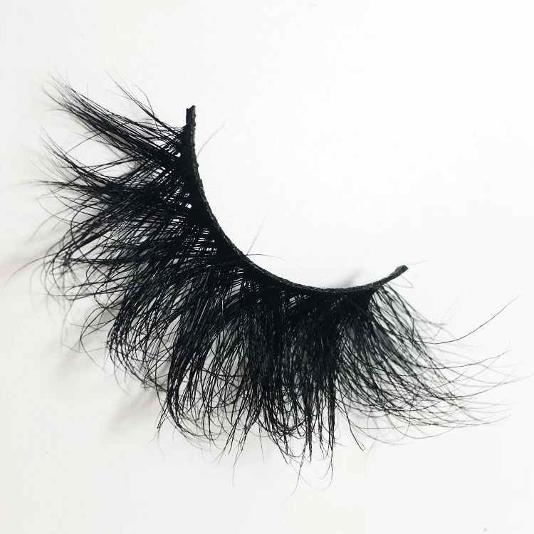 

Super Fluffy Mink Fur Lashes Extra Dramatic Long Thick Curl Eyelashes Handmade Wispy Curly, Black and colorful