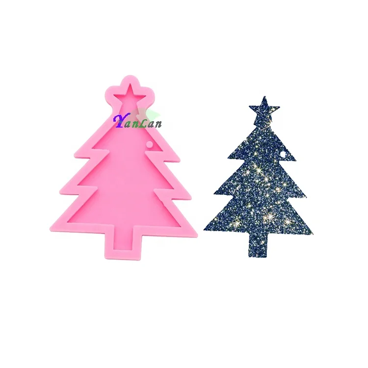
S609 new silicone christmas ornaments mold xmas Light Tree Ornament stocking socks mold for christmas decoration 