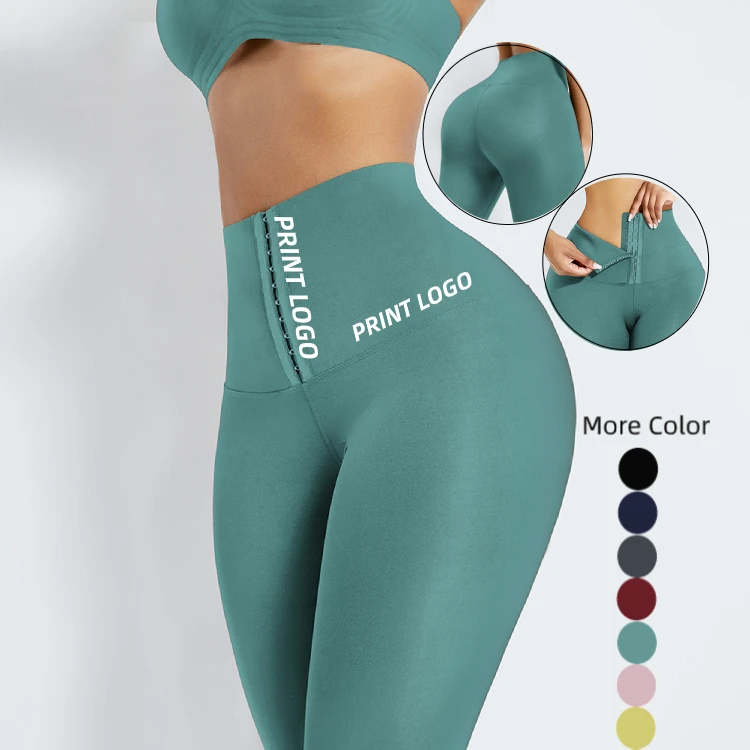 

Custom Service 2 In 1 Adjustable Hooks Waist Trimmer Belt Elasticity Seamless Butt Lifter Hip High Waist Women Yoga Pants