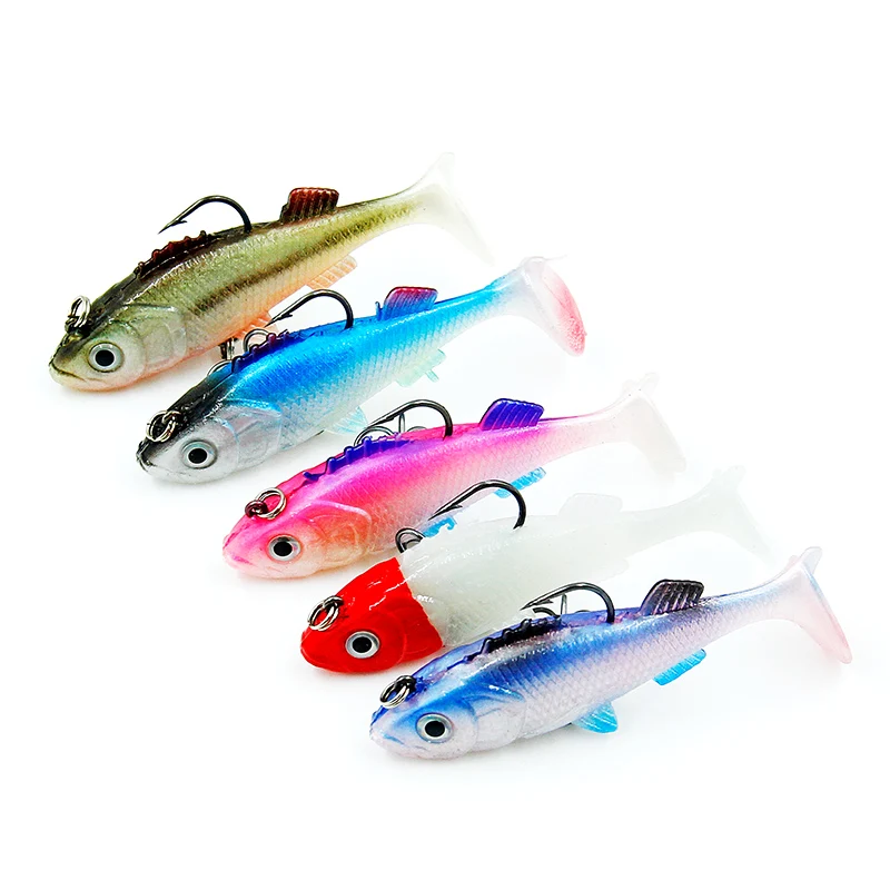 

5Pcs/Box China Wholesale Manufacturer 14.7g  Fish Shape Lead Fishing Lures Bucktail Jig Head Hook, Multiple colour