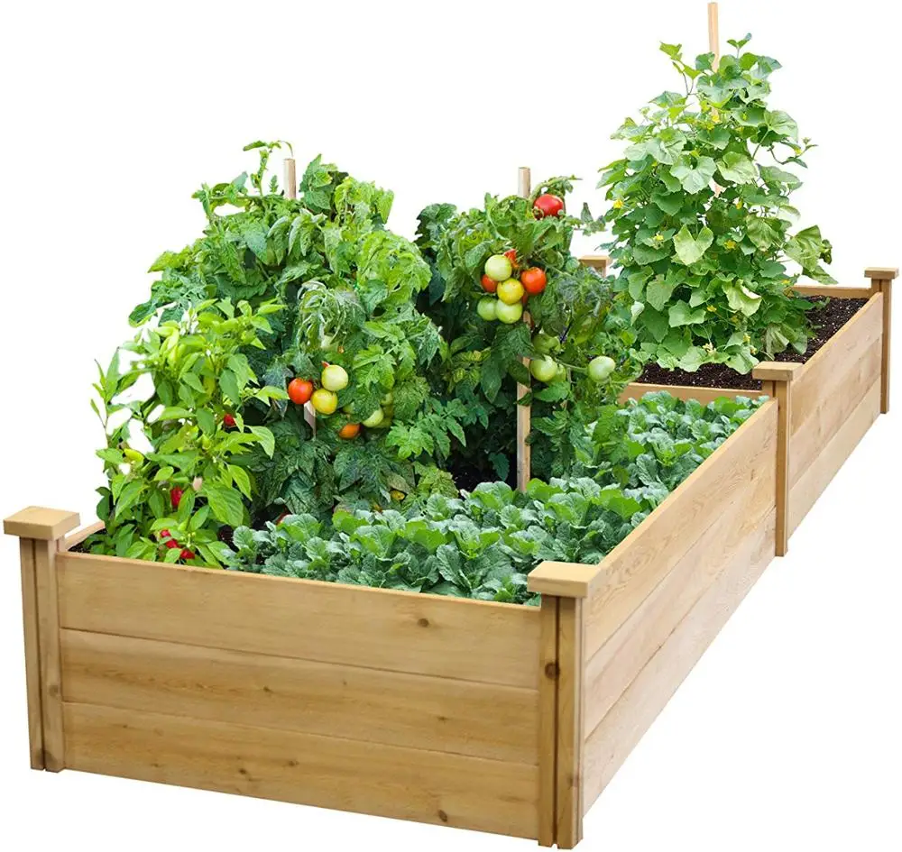 

Best Value Cedar wood Raised Vegetable Flower Garden Bed Planter, Customized color