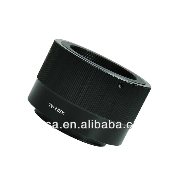 

massa Photographic Equipment digital camera accessories CNC machining Lens adapter ring T2 lens to NEX camera adapter ring, Silver & black