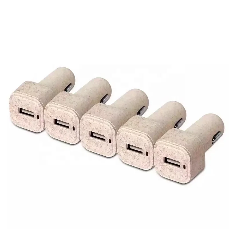 

Environmental QC 3.0 car charger small portable call phone car charger socket, Beige