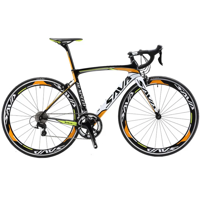 

High Quality SAVA Carbon Fibre Road Bike Winds of war2 700C 18 Speed Bicycle with Suspension Fork Racing