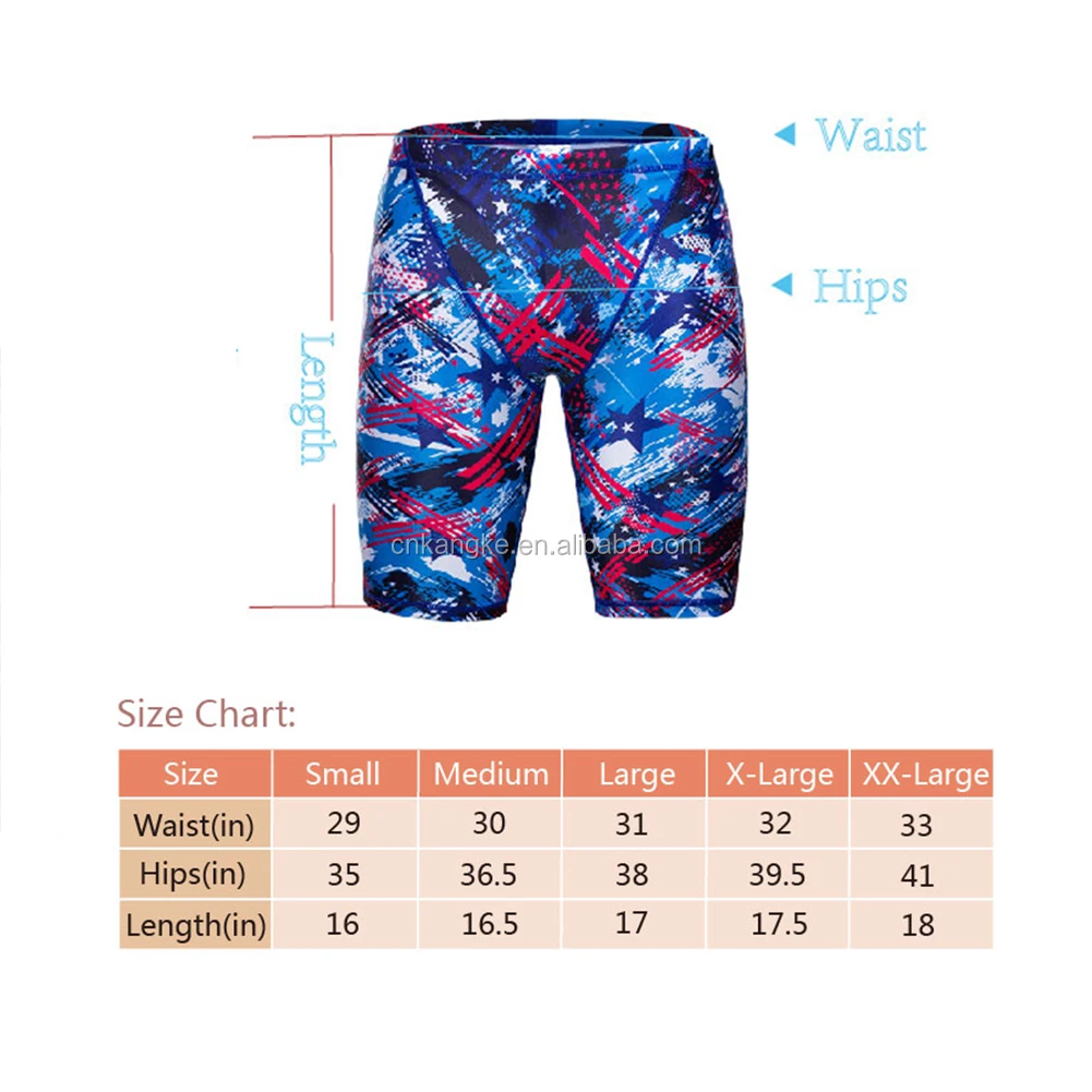 K898 Men Swimwear Boxer Briefs Short Swim Jammer Fashion Print Racer Mens Square Leg Swimsuit 