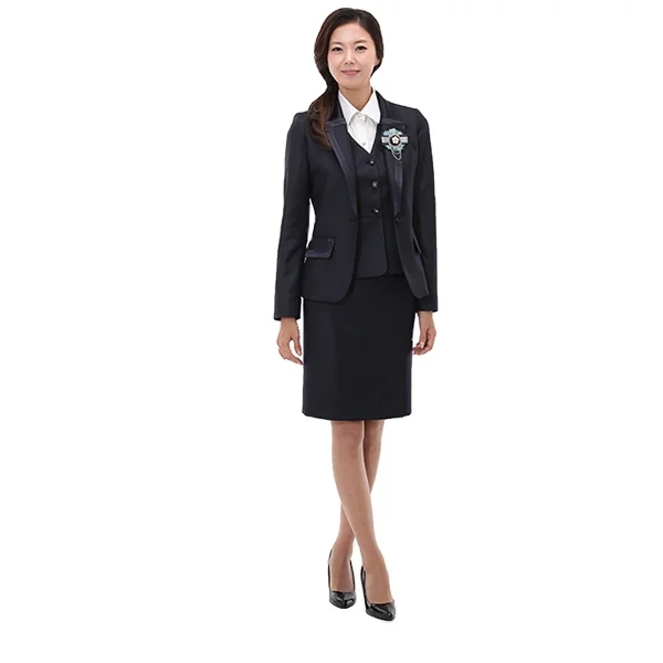 
Custom hot sale women bank uniform, high quality women uniform oem service 