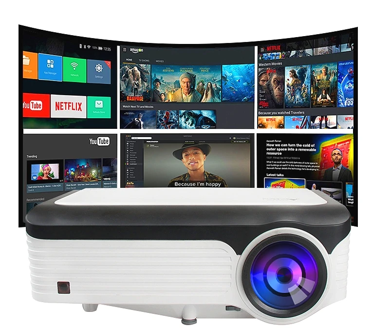 

LCD LED native 1920X1080 4k support high contrast long life low noise portable projector for indoor