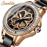 

SUNKTA 6601 New Rose Gold Watch Women Quartz Watches Lady Top Brand Luxury Female Wrist Watch Girl Clock Wife gift Montre Femme