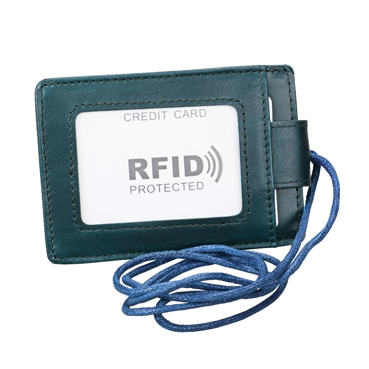 

Custom RFID top grain real genuine leather card holder, Customized