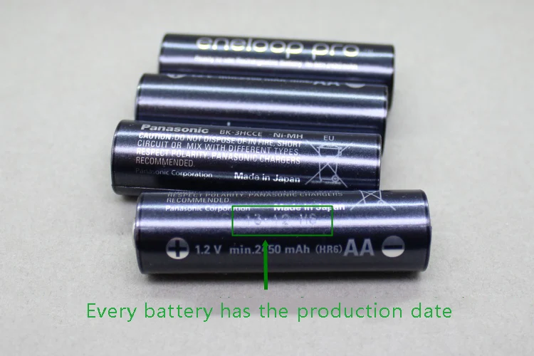 
AA size 2500mAh rechargeable battery for Eneloop pro 