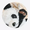 Cartoon Panda Single Shoulder Furry Bag Lovely Small Backpack Wholesale