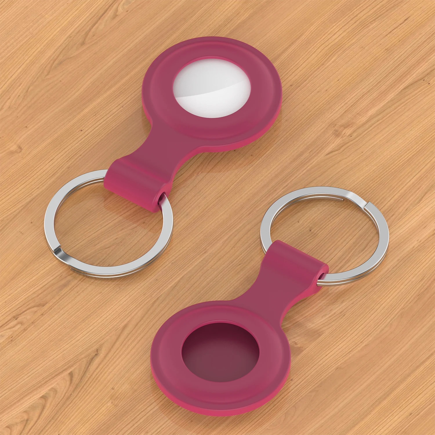 

Factory Anti-Lost Tracker Case Pet Tracking Keychain loop for apple airtag silicone dog holder For Airtag case dog, Multiple colors