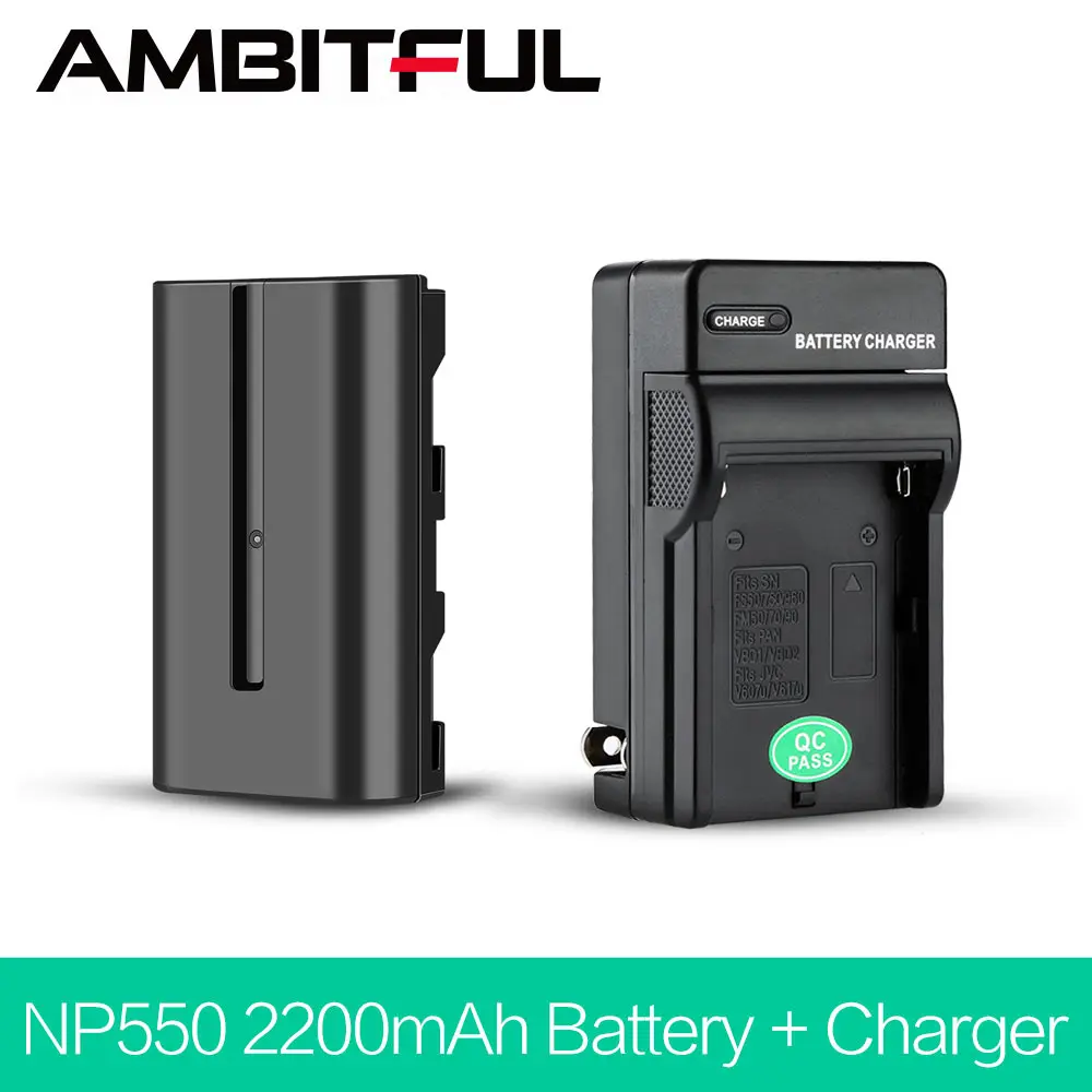 

inlighttech NP550 2200mAh Li-ion LED Light Battery for YN300III YN300AIR YN360III Yongnuo Godox LEDP260C LED308 LED Light, Other