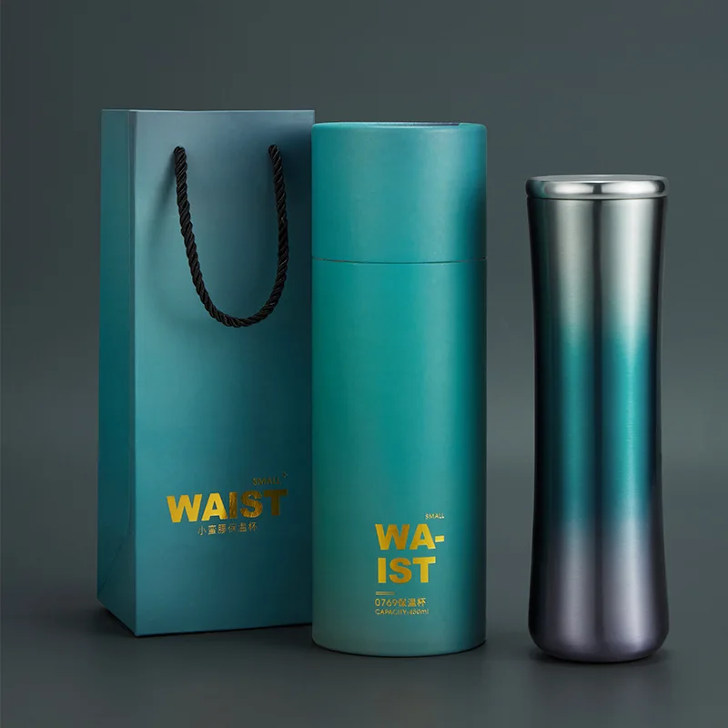 

450ml Creative 316 Stainless Steel Water Bottle Custom Business Advertising Wedding Gift Cup Logo Gift Box Packaging Wholesale