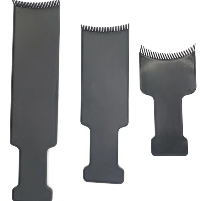 

Salon Hairdressing Highlighting Tool DIY Tinting Applicator Black Plastic Hair Coloring Balayage Board
