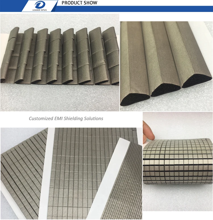 Customized die cuting EMI shielding conductive foam gasket material at factory price