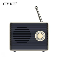 

CYKE Retro portable wireless speaker Handsfree Radio Style Stereo Sound Musical phone speaker mini Bluetooth speaker