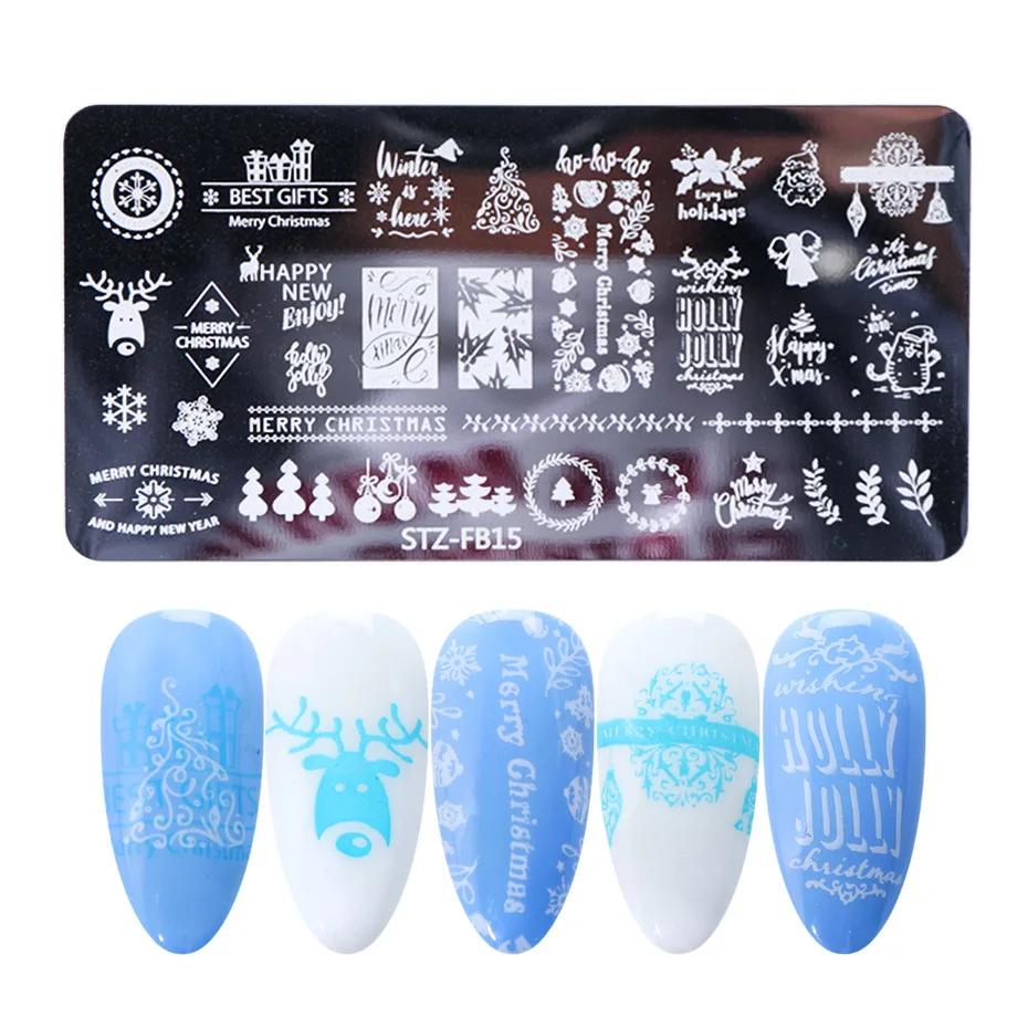 

New Hot Christmas halloween Autumn Stamping Plate Nail Art Stamp Plates, Picture