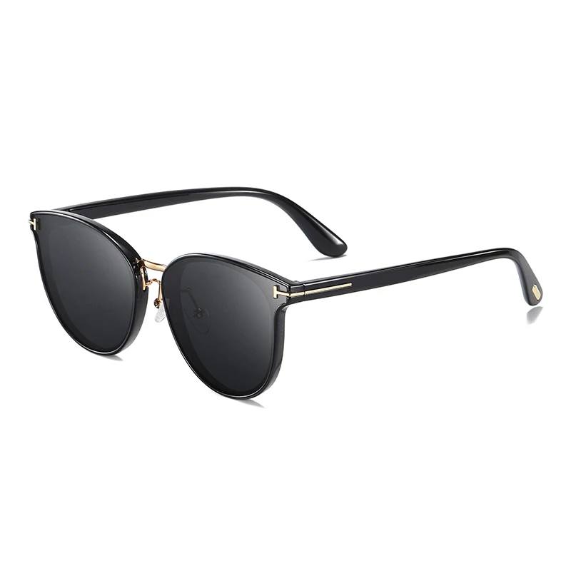

2020 New Brand fashionable metal glasses colorful round polarized sunglasses men women