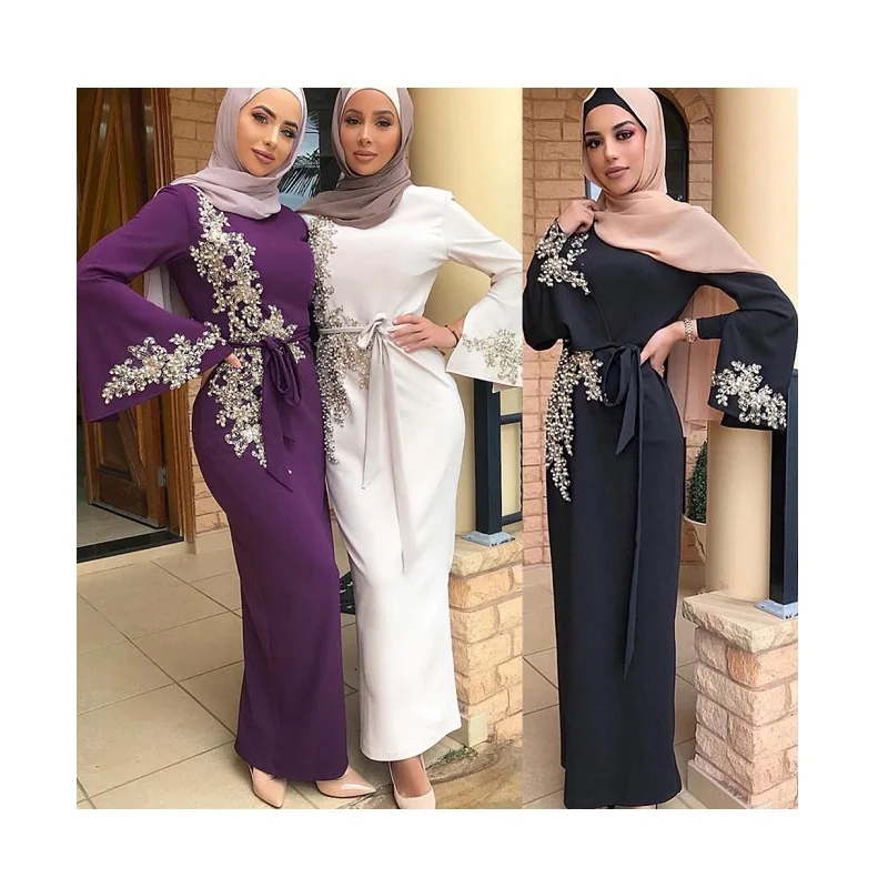 

Abaya Dubai Turkish Muslim Hijab Dress Moroccan Kaftan Caftan Islamic Clothing For Women Dresses Robe Islam Ropa Arabe Mujer