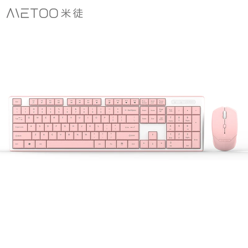 

METOO 2.4G Wifi USB Wireless Keyboard and Mouse Business Office Keyboard Mouse Multimedia Computer Office Keyboard