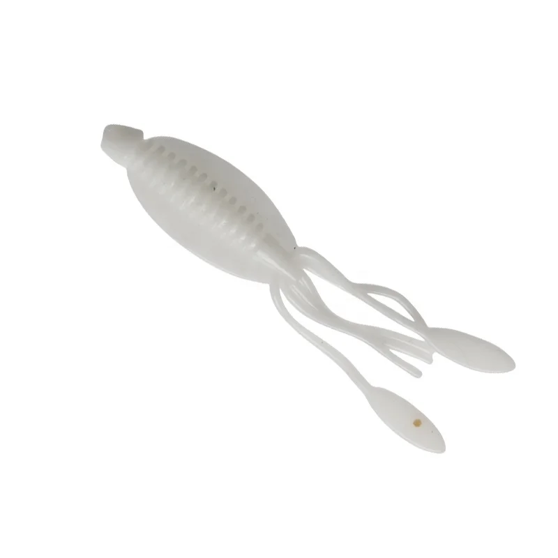 

wholesale 50pcs 6.5cm 0.8g bulk Artificial Bait soft plastic fishing lure squid skirt lures