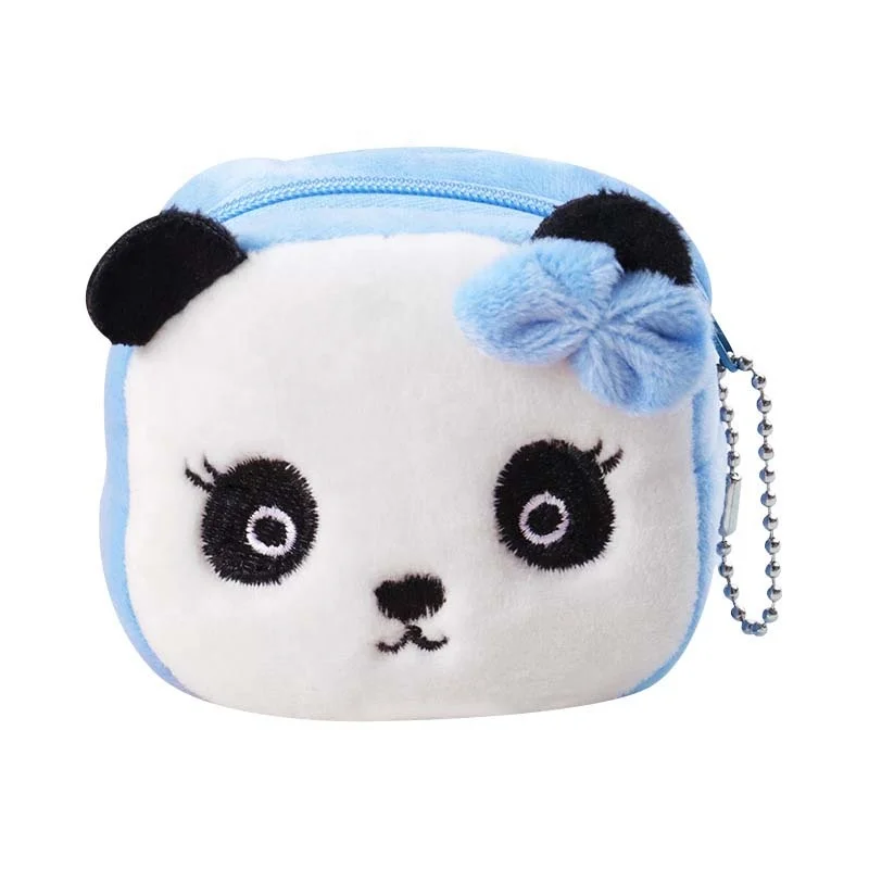 

Fast delivery Variety of children's cartoon coin purses with stereoscopic Plush small wallet