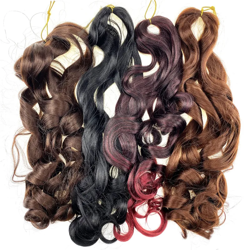 

customized 150g curly hair extensions cheap extension spiral curl hair wavy braiding hair