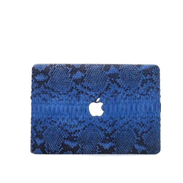 

Bespoken Custom High End Luxury Real Snake Skin leather protective case cover for Macbook Air Pro 13 14 15 16 Laptop