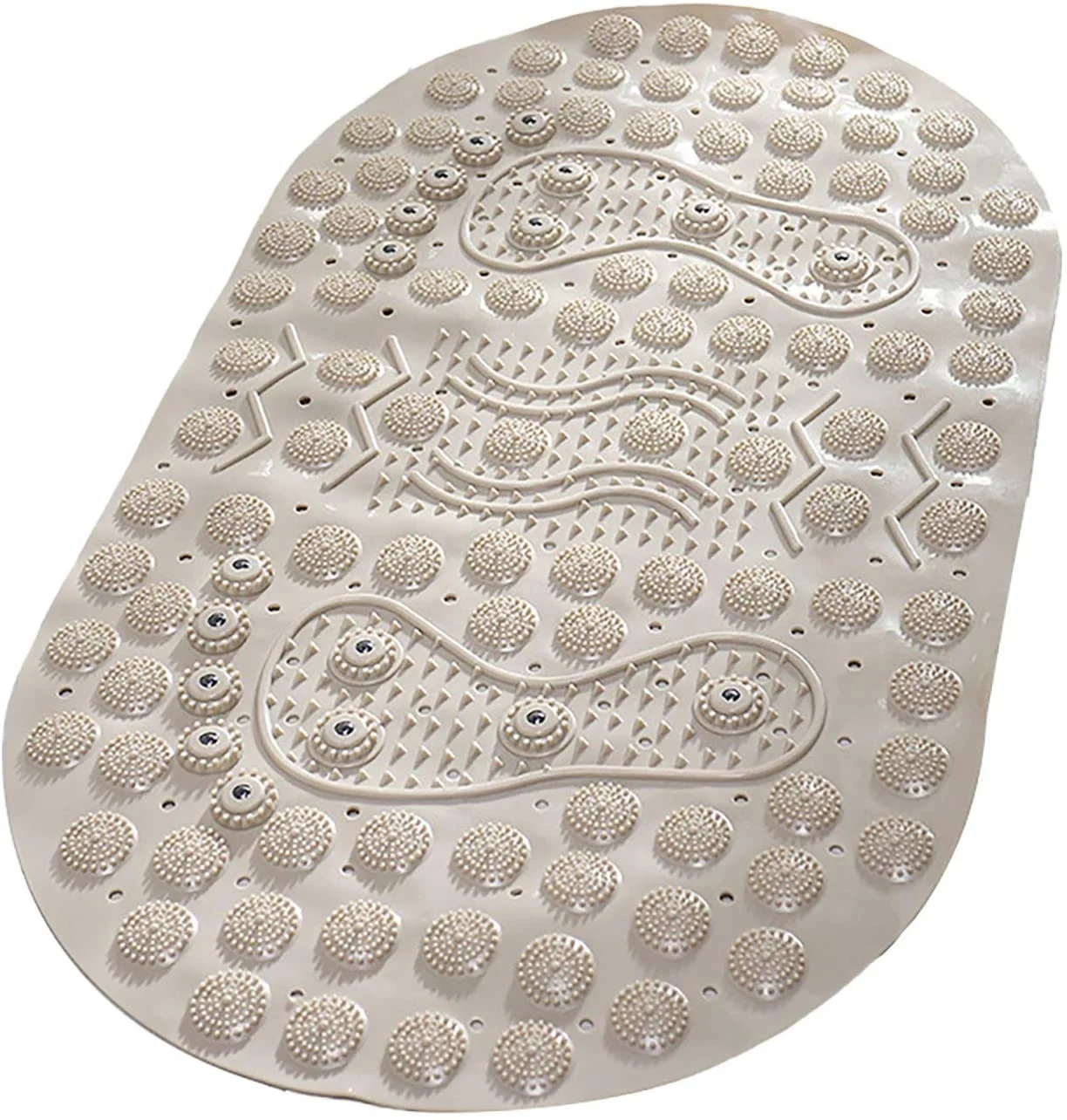 

NEW bathtub mat Rubbing Stone Bathroom Foot Massage Non-slip Toilet Floor Bath Shower Mat with Suction Cups