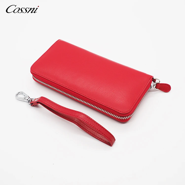 

Guangzhou Genuine Leather Wallet Supplier Custom Wholesale Lady Purse Card Bag Women Clutch Women's Wallet, White, blue, rose, red or customized color