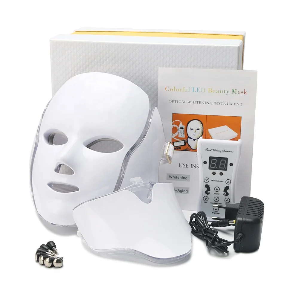 

Custom Red Light Therapy LED Mask Acne Skin Rejuvenation Luminotherapie Mascherina 7 Colors Ledmask LED PDT Machine Face Mask